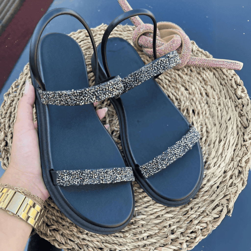 sandália rasteirinha feminina flat verão confortável sandália rasteirinha feminina flat verão confortável