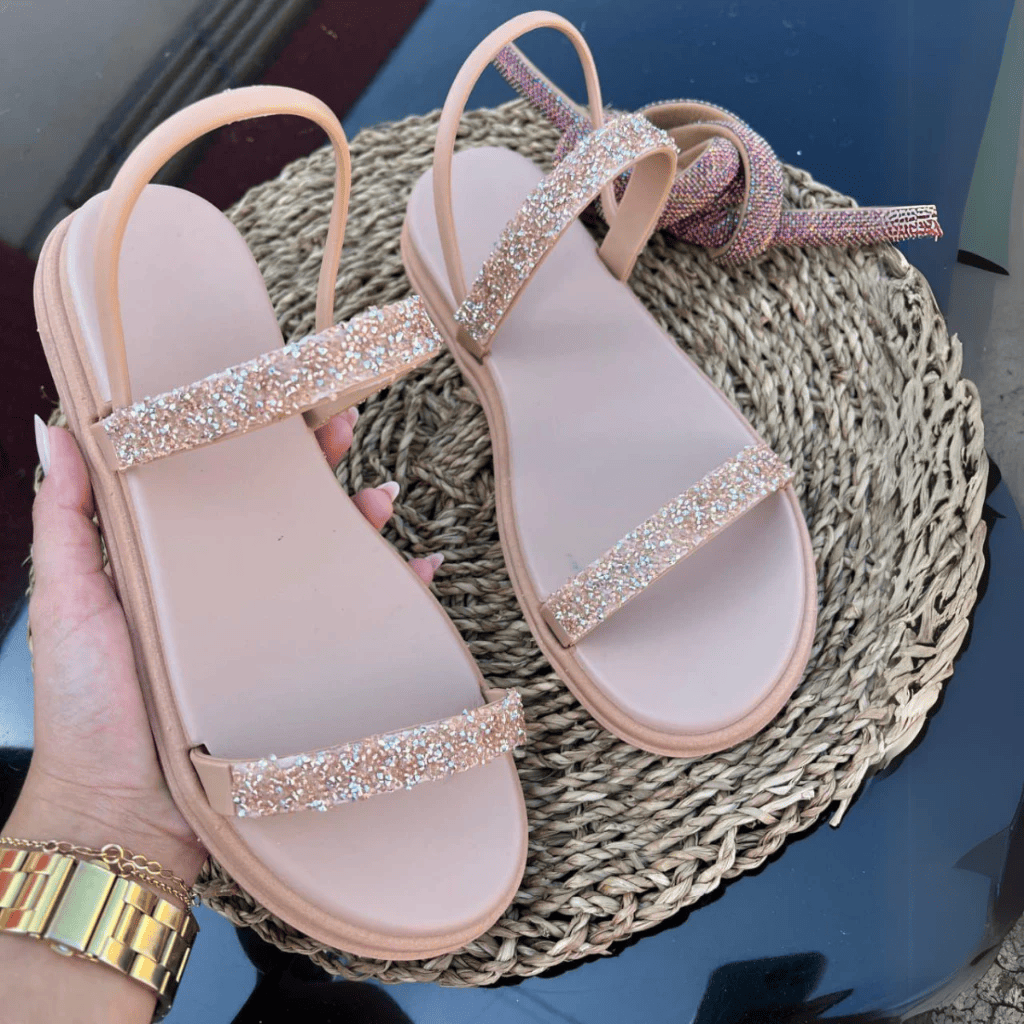 sandália rasteirinha feminina flat verão confortável sandália rasteirinha feminina flat verão confortável