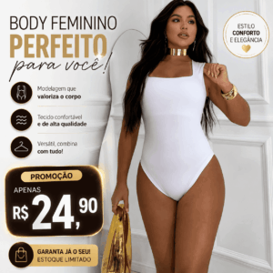 body feminino suplex regata premium com forro duplo confortável e modelagem elegante
