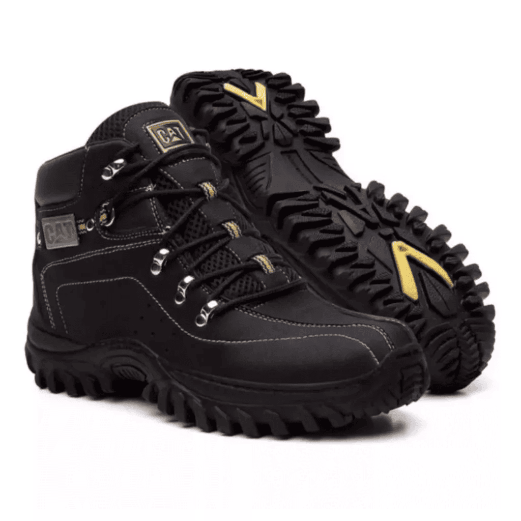 botina adventure masculina estilo caterpillar impermeável costurada + kit brindes botina adventure masculina estilo caterpillar impermeável costurada + kit brindes