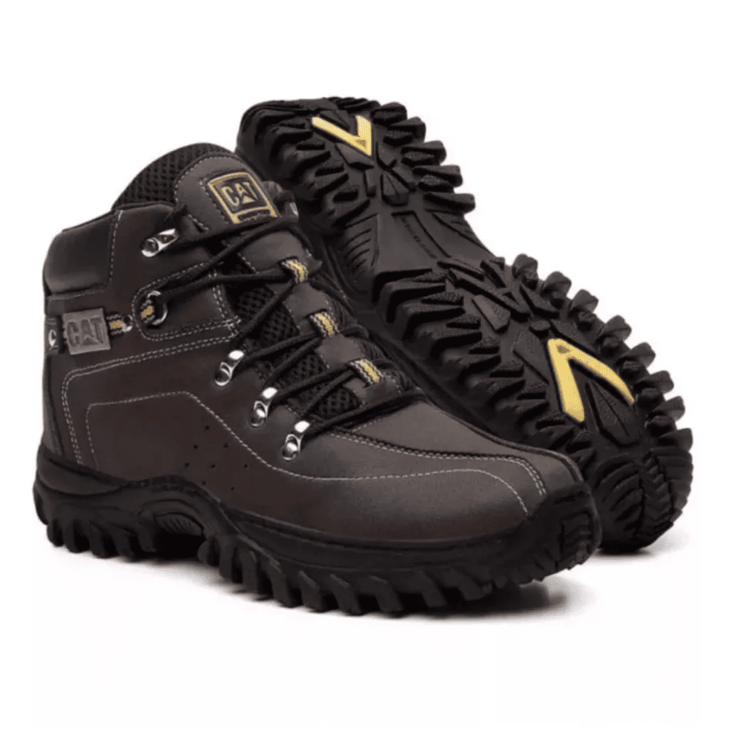 botina adventure masculina estilo caterpillar impermeável costurada + kit brindes botina adventure masculina estilo caterpillar impermeável costurada + kit brindes