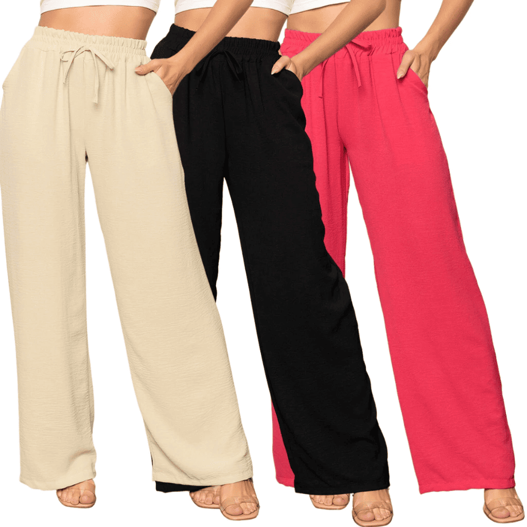 calça feminina pantalona duna com bolsos cintura alta elegante e confortável calça feminina pantalona duna com bolsos cintura alta elegante e confortável