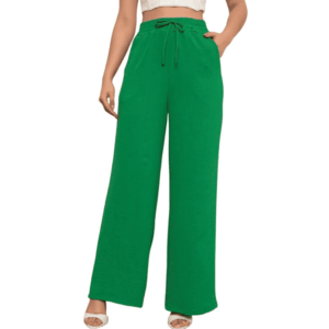 calça feminina pantalona duna com bolsos cintura alta elegante e confortável