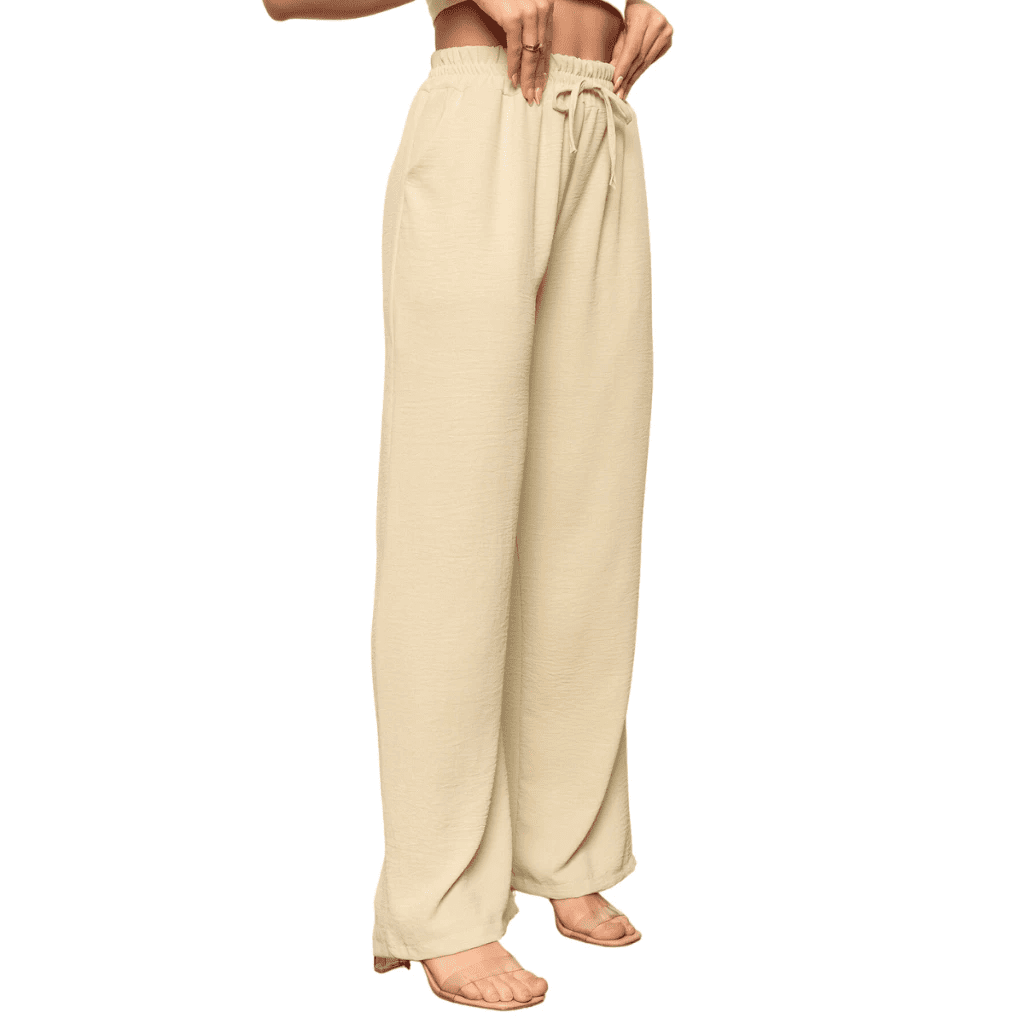 calça feminina pantalona duna com bolsos cintura alta elegante e confortável calça feminina pantalona duna com bolsos cintura alta elegante e confortável