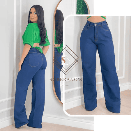 calça jeans feminina wide leg marmorizada cintura alta premium pantalona boca larga calça jeans feminina wide leg marmorizada cintura alta premium pantalona boca larga