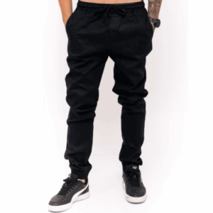 calça jogger masculina jeans e sarja slim com elástico ajustável confortável