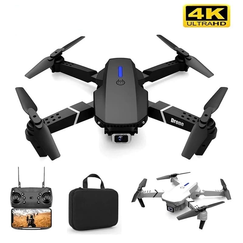 drone e88 pro profissional com câmera hd wi fi grande + 2 baterias drone e88 pro profissional com câmera hd wi fi grande + 2 baterias