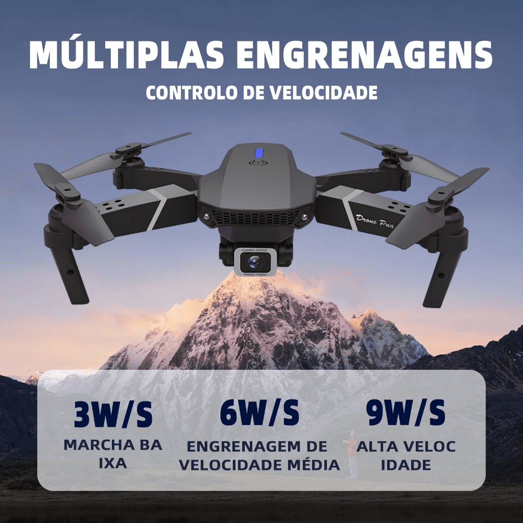 drone e88 pro profissional com câmera hd wi fi grande + 2 baterias drone e88 pro profissional com câmera hd wi fi grande + 2 baterias