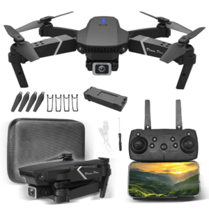 drone e88 pro profissional com câmera hd wi fi grande + 2 baterias