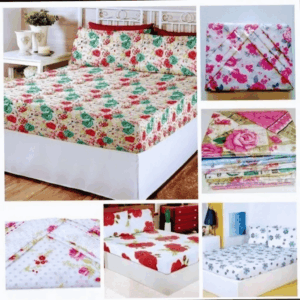 jogo de cama 4 peças com lençol de elástico e fronhas solteiro casal queen