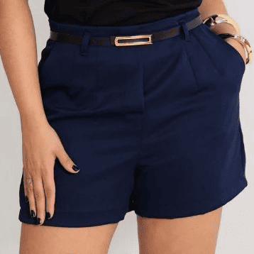 short alfaiataria feminino cintura alta com zíper lateral elegante e confortável short alfaiataria feminino cintura alta com zíper lateral elegante e confortável
