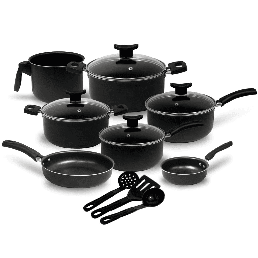 jogo de panelas antiaderente 10 peças com utensílios de cozinha e tampas de vidro jogo de panelas antiaderente 10 peças com utensílios de cozinha e tampas de vidro